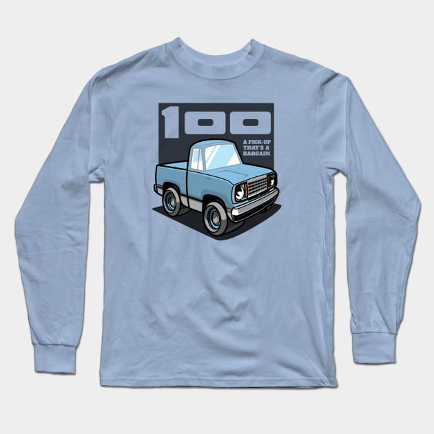 Light Blue - D-100 (1978 - White-Based) Long Sleeve T-Shirt by jepegdesign